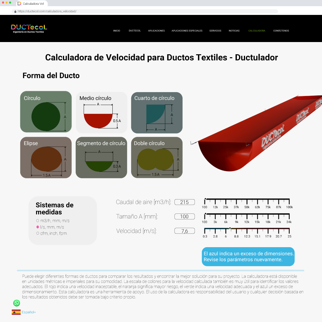 Gaines textiles DUCTECOL en milieu industriel